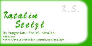 katalin stelzl business card